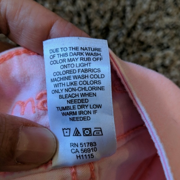 2 for $5 Maurices Light Pink Denim Jeans Sz S-R - Picture 6 of 7